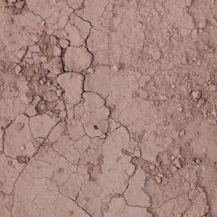 a close up of a dirt surface with cracks